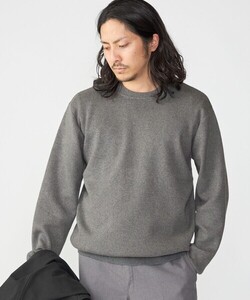 「SHIPS」 長袖ニット SMALL チャコールグレー メンズ