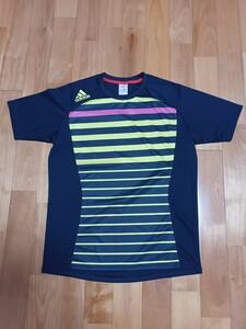 adidas アディダス ドライ 半袖Tシャツ O ネイビー