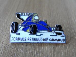 古い ピンバッジ : F1 ルノー elf レーシングカー 車 ピンズ #V