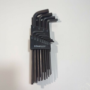 ☆STANLEY　スタンレー 六角レンチセット　工具　DIY 整備　ブラック　黒　hex key allen key インチ工具　アメリカ　インテリア　ガレージ