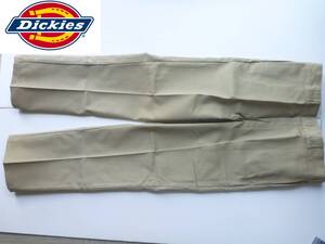 新品未使用 Dickies ディッキーズ ★ベージュ　チノパン　ワークパンツ スケーターパンツ　W32 L32