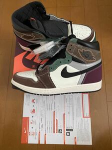 即決 NIKE AIR JORDAN 1 retro HIGH OG CRAFT BROWN CHOCOLATE US9.5 27.5cm 国内正規 ナイキ エア ジョーダン クラフト ブラウン 