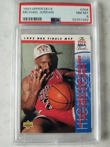 【PSA8】1993 Upper Deck #204 Michael Jordan マイケル・ジョーダン MJ