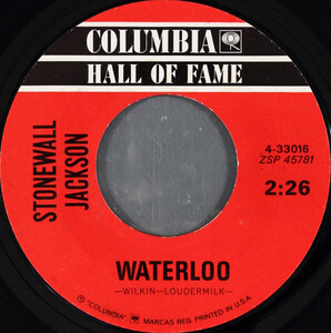 米7 Stonewall Jackson Waterloo / Mary Dont You Weep 433016 Columbia /00080