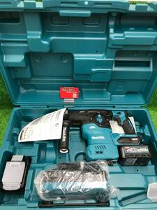 【未使用品】★makita(マキタ) 30㎜ 40v充電式ハンマドリル (4.0Ahバッテリx2/充電器/ケース) HR008GRMX　IT45VXYL4I1K