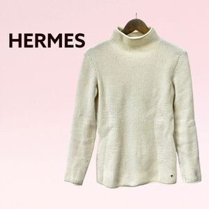 HERMES エルメス 21aw カシミヤ100% ハイネック 長袖 ニット セーター レディース