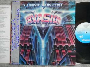 【帯LP】ヴィニーヴィンセントインヴェイジョン(WWS81771CHRYSALIS/東芝EMI1986年VINNIE VINCENT INVASION)