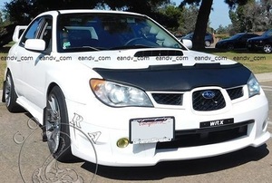 即納スバルWRX-STIインプレッサGDA GDB GGA GGC GG2 GG3ノーズブラ ボンネット フード フロントカバー 黒フェイクレザー エアロ スポイラー