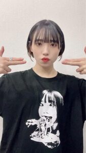 未使用品　アユニ・D　Tシャツ　Lサイズ　黒　BISH　ビッシュ　SPERMS？？　野外伝　送料無料♪