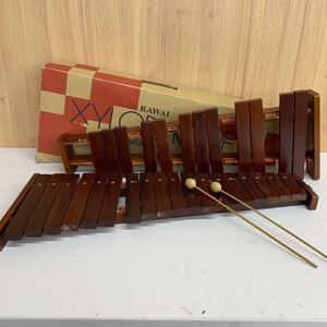 【X-2】 Kawai Xylophone シロフォン カワイ 河合楽器製作所 木琴 元箱付き 2732-1