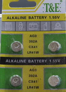 ●【即決送料無料】4個205円　 LR41（AG3）（4個セット）　392A LR736 4個セット　1.5V ●