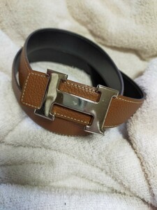 エルメス　HERMES　メンズ　レディース　リバーシブル　定番カラー　バックル　ベルト　