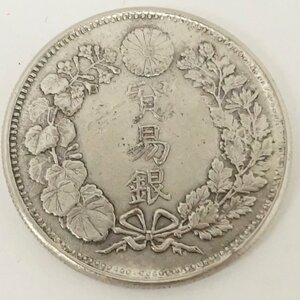 明治 10年 貿易銀 銀貨 龍 菊紋 大日本 古銭