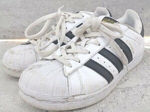 ◇ adidas アディダス C77124 SUPERSTAR スーパースター スニーカー シューズ 24.5ｃｍ ホワイト ブラック *