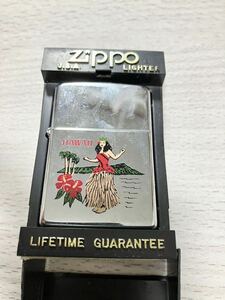 火花のみ確認【ZIPPO】ジッポ オイルライター 喫煙具 HAWAI フラガール 