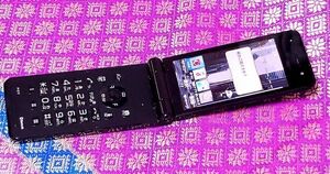 186■docomo Panasonic P-01F　ブラック　美品