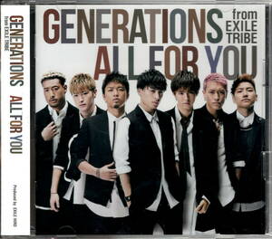 GENERATIONS from EXILE TRIBE【ALL FOR YOU】DVD付き★CD