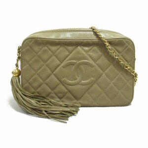 シャネル タッセル付き チェーンショルダーバッグ ブランドオフ CHANEL ラムスキン（羊革） ショルダーバッグ ラムスキン 中古 レディース