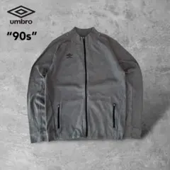 希少アンブロジップアップトラックジャケットワンポイントラバーロゴモックネックXL