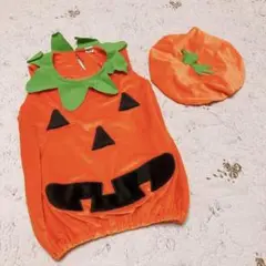 ⭐️早い者勝ち✨ サイズ100 ハロウィン かぼちゃ仮装 ハロウィン衣装 子供