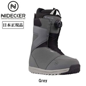 １円 SNB/2024 NIDECKER ナイデッカー CASCADE カスケード/Gray/27cm/メンズ/スノーボード/FLOW/日本正規品