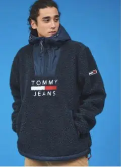 Tommy Jeans ロゴシェルパ パーカーブルゾン タグ付き