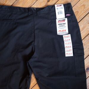 新品 Dickies ディッキーズ チノパン メンズ 44x30サイズ 大きめ ビッグ ストレート ブラック デッドストック タグ付き未使用品 P1605