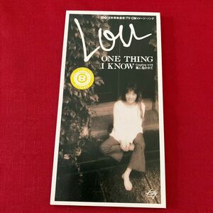 【希少】 LOU / ONE THING I KNOW / 風に抱かれて 8cm CD