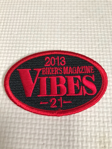 【新品・希少・未使用】 バイブズ ミーティング 2013 VIBES Mt 21回 宮城 記念 パッチ 検）ハーレー バイブス イベント ワッペン レア