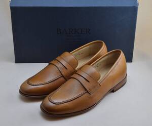 SALE!! BARKER 　UK6.5　4354GW12　バーカー　サドルローファー　CEDAR GRAIN　シダーグレイン　レザーソール　25-25.5cm相当 未使用品