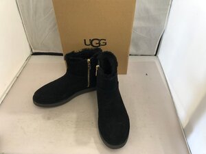 【UGG】アグオーストラリア　レディス　ショートブーツ　ブラック　スウェード　22cm　SY02-GHU