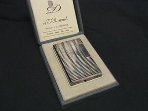 1円 ■美品■ S.T.Dupont エス・テー・デュポン ライン1ロング 高級ガスライター ローラーガスライター 喫煙グッズ シルバー系 FB2046