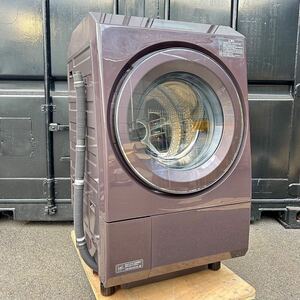 J17UCO 美品 TOSHIBA 東芝 ZABOON ザブーン ドラム式洗濯乾燥機 TW-127XP2R 2022年製 12kg 右開き ボルドー 抗菌ウルトラファインバブル