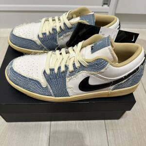 JORDAN BRAND AIR JORDAN 1 LOW SE ASHEN SLATE/BLACK-PALE IVORY-SESAME 10.5 28.5cm NIKE ナイキ 