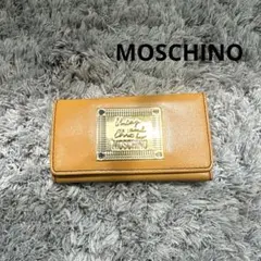 MOSCHINO モスキーノ 4連 キーケース レザー ゴールドロゴ