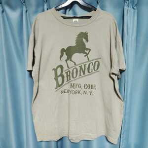 TOYS McCOY　トイズマッコイ　 BRONCO　MFG.CORP　NEW YORK N.Y.　Tシャツ　XXLサイズ