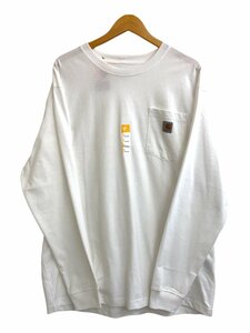 Carhartt (カーハート) Workwear LS Pocket T-Shirt ロンT 長袖Tシャツ K126 白 ホワイト L メンズ/004