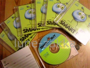 【Smart Buy★CD-R】懐かしのキャラクター付き 5mmスリムケース 1枚入り×6点(+1点) silver 16x 650MB(74分)[Smartbuy/電子機器関連/文具]