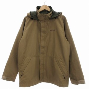 エーグル AIGLE ジャケット マウンテンパーカー フード付き ジップアップ XS ベージュ /EA メンズ