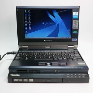 09) TOSHIBA Libretto U100 DVD Dock付属 　現状品 / ジャンク 扱い