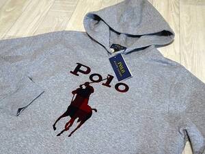 【未使用】★ラルフローレン/Ralph Lauren/ボーイズ/フロッキーロゴ/パーカー★〔P620〕