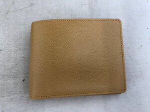 【Hamano　Private　Bespoke】濱野皮革工芸　二つ折り財布　ベージュ　レザー　SY02-GA3