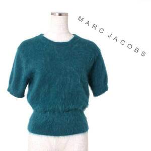 【SALE】新品 MARC JACOBS MOCK TURTLE NECK SWEATER 半袖 アンゴラ シャギー ニット 定価109,200円 sizeXS マークジェイコブス