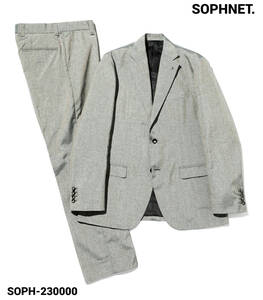 M￥154,000 新品【SOPHNET. 2BUTTON SUIT / Casa by Kvadrat GRAY ソフネット 2ボタン スーツ / ジャケット パンツ セットアップ】