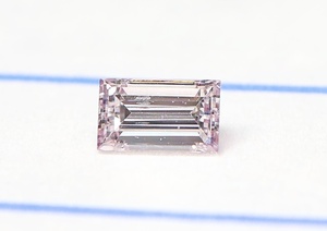 【１００円～】0.069ｃｔ 天然ダイヤ FANCY LIGHT ORANGISH PINK（ナチュラルカラー）SI1 BK