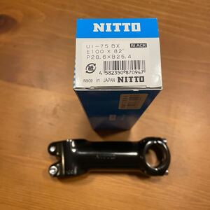  NITTO UI-75 BX ステム ブラック E100×82 28.6×25.4