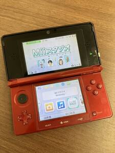 【M】★通電/動作確認済★ニンテンドー 3DS 本体 CTR-001(JPN) レッド Nintendo １円～