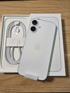 iPhone 16 ホワイト 128GB 新品同様 一括　