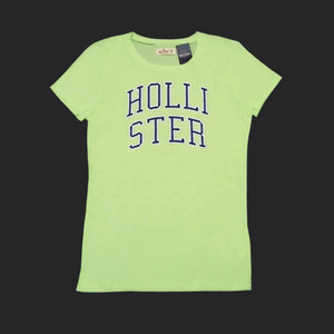 ★SALE★Hollister/ホリスター★ロゴプリントTシャツ (Lime/L)