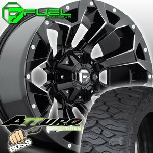 FUEL D576 Assault ハマー H2 H1 HUMMER 新品 20インチマッドタイヤホイールセット ATTURO TRAIL BLADE BOSS LT325/60R20 35x13.0R20